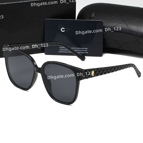 

women designer classic sunglasses for woman polarized sun glasses luxury sandy beach sunglass c vintage eyewear glass with box, White;black