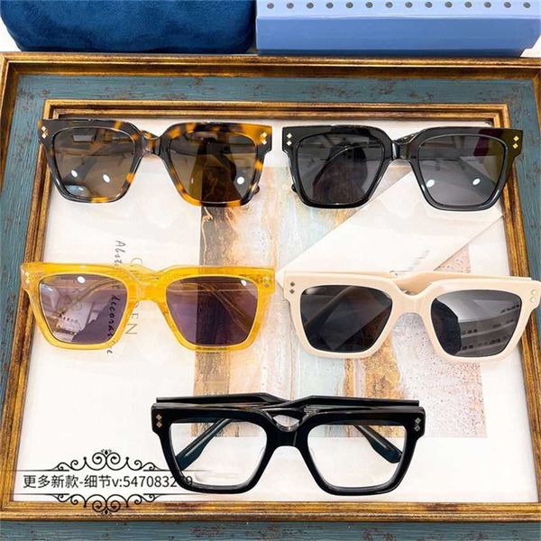 

sunglasses 2023 new family large box yellow sunglasses men uv resistant glasses that can be matched with myopia frames for women gg1084, White;black