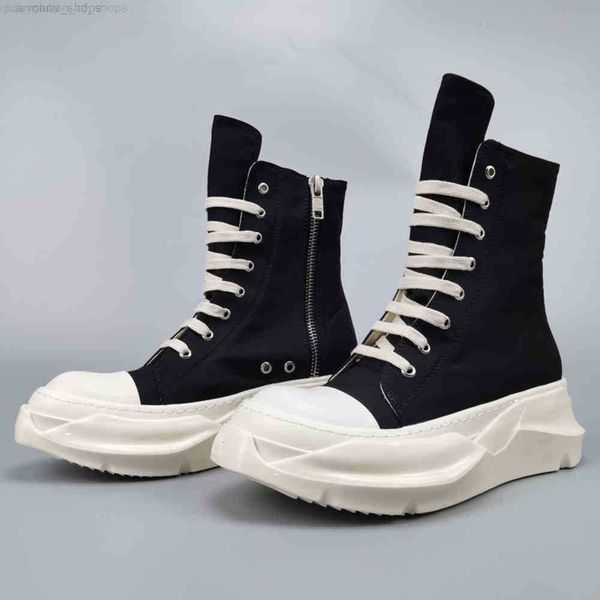 

roller shoes boots ro owens high-casual men sports shoes sneakers, Black