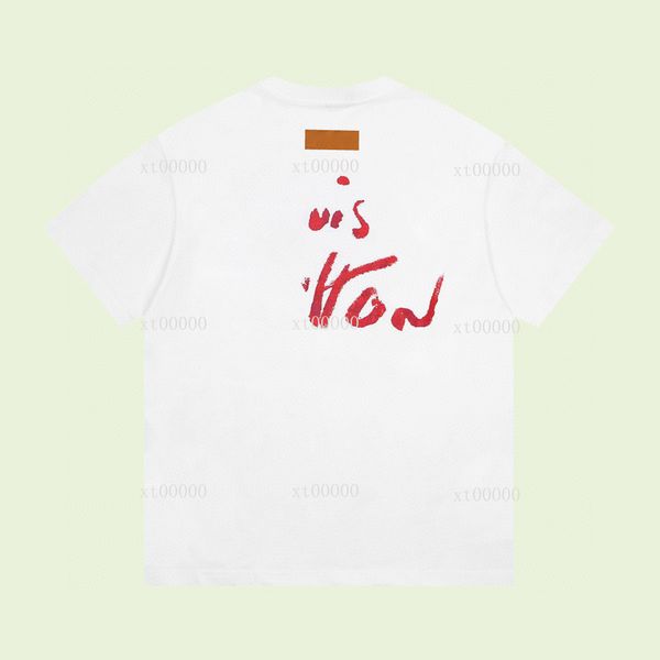 

23ss designer letter printed t shirts tee sweatshirt fashion high street short sleeves summer casual t-shirt breathable men women crew neck, Black;brown