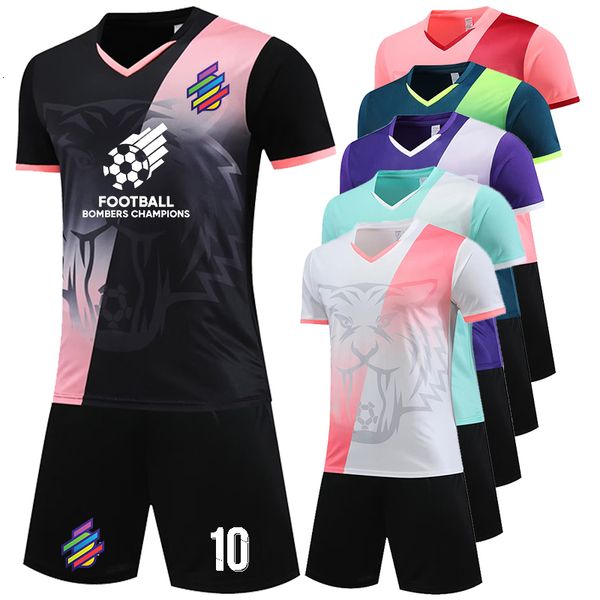 

jerseys kid training soccer set survetement customized jerseys boys short sleeve hight quality football suit football 230710