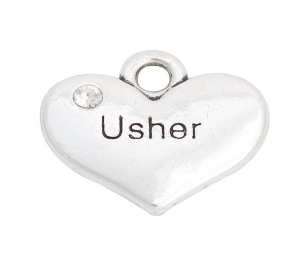 

whole fashion alloy heart charms usher wedding jewelry charms for bride 1517mm 50pcs aac9969167509, Bronze;silver