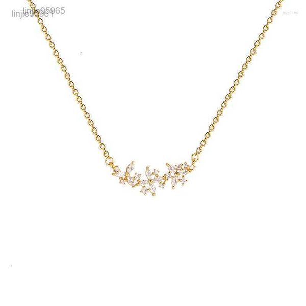 

pendant necklaces petal flower lotus plant chain necklace nimble mother's woman wedding family friend jewelry1111111, Silver