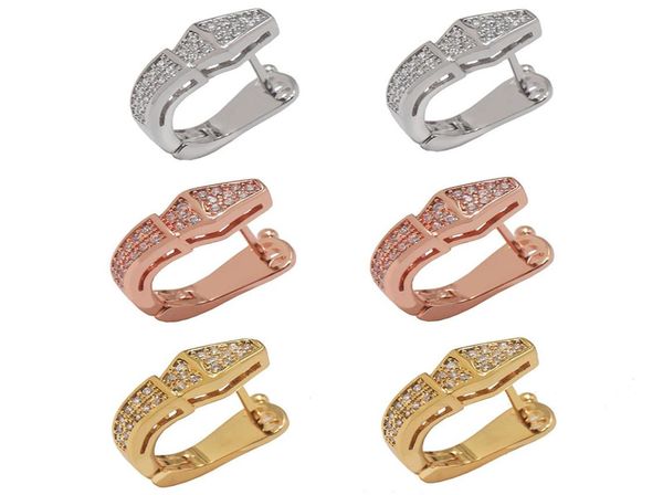 

fashion exquisite titanium steel love earrings jewelry snake type women earrings gold silver whole crystal earrings jewelry wholes1644945, Golden;silver