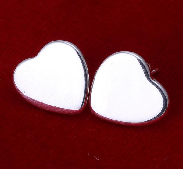 

10pairs lot whole 925 sterling silver plated fashion stud earrings jewelry for gifts e0102754990, Golden;silver