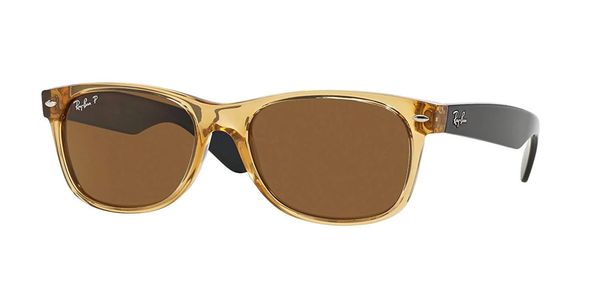 

honey/crystal brown polarized sunglasses for men, White;black