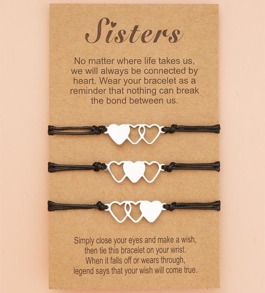 

345 pcs matching heart distance bracelets friendship gift for sisters friends ie girls women4720117, Golden;silver