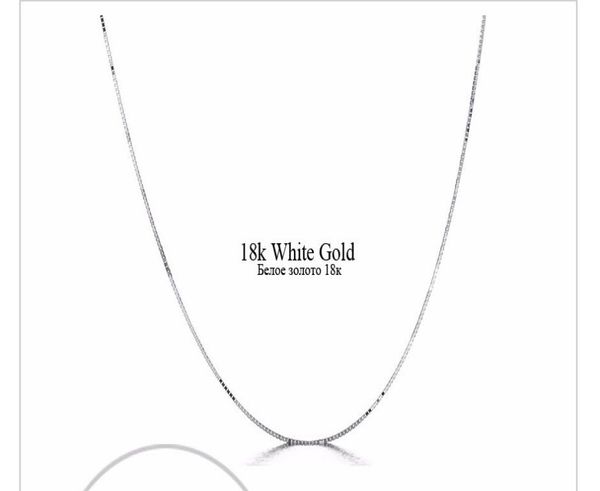 

fast genuine 18k white gold yellow gold women039s chain necklace1831124, Silver