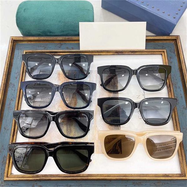 

sunglasses 2023 new family box female ins net red same plate sunglasses can be matched with gg1168, White;black