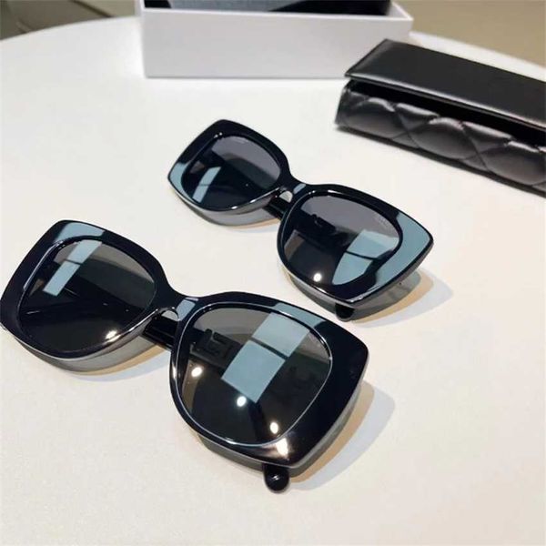 

sunglasses 2023 new xiaoxiangjia ch5422 hollowed out with diamond letters in two colors fashionable and elegant uv resistant sunglasses for, White;black