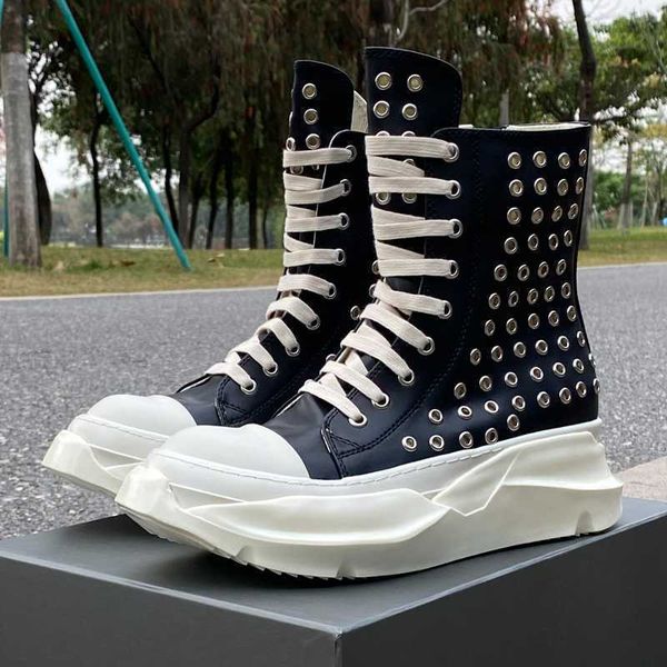 

roller shoes rick 2023 fashion shelf ro owens shoes tarpaulin main street women winter vintage sneakers famale, Black