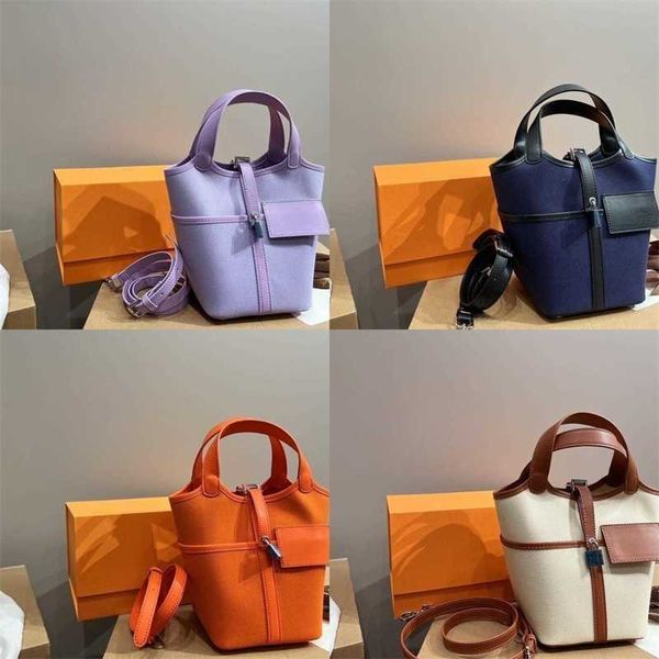 

luxurys designer bags herrs bag vegetable basket bag bucket bags handbag shoulder crossbody bag tote women's fashion texture locking mu