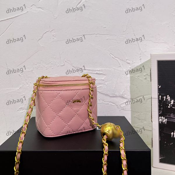 

designer womens makeup bag leather diamond hardware metal c clasp matelasse crossbody bag press gold ball tote shoulder bags card holder cut
