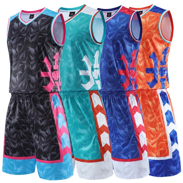 

jerseys kids girl basketball jersey set child men women blank basketball uniforms goal throw training vest double pocket sports suit 230710