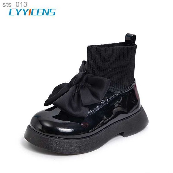 

outdoor fashion boots girls shoes spring autumn shoes for kids girls high-heeled soft antislip children casual shoes l230518, Black;grey