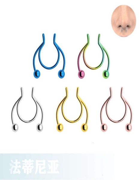 

new selling stainls steel jewelry clip nose ring0123459048874, Silver
