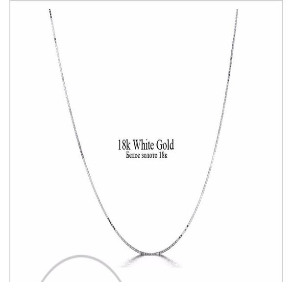 

fast genuine 18k white gold yellow gold women039s chain necklace7177472, Silver