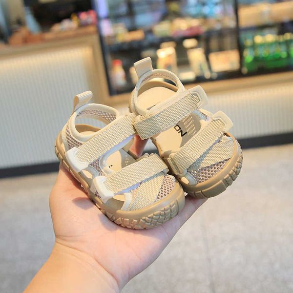 

sandals children sandals summer baby girls casual shoes boys sports sandals comfortable soft sole infant toddler shoes kids beach shoes, Black;red