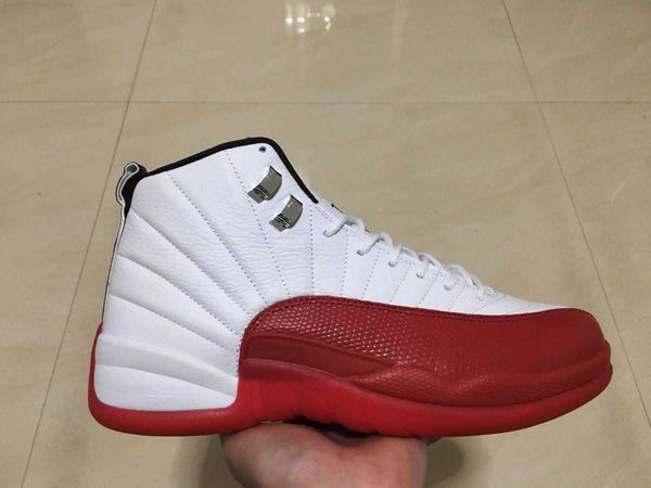 

12s retro basketball shoes man's sneakers have large size 12-13 with double box cherry ct8013-116, Black