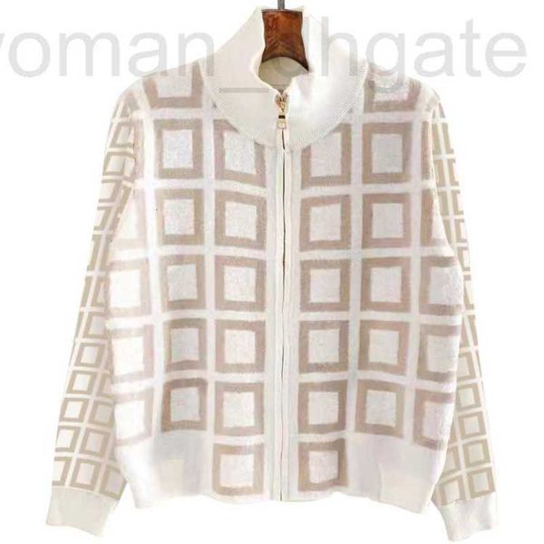 

women's sweaters designer luxury clothes 22ss sweater for woman sweaters casual knit contrast color long-sleeved autumn fashion classic, White;black