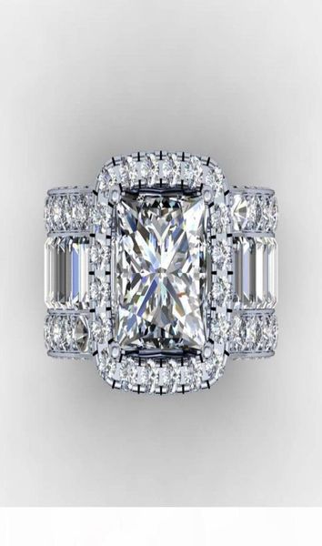 

vintage lovers court ring 3ct diamond 925 sterling silver engagement wedding band ring for women men finger jewelry gift7650594, Slivery;golden