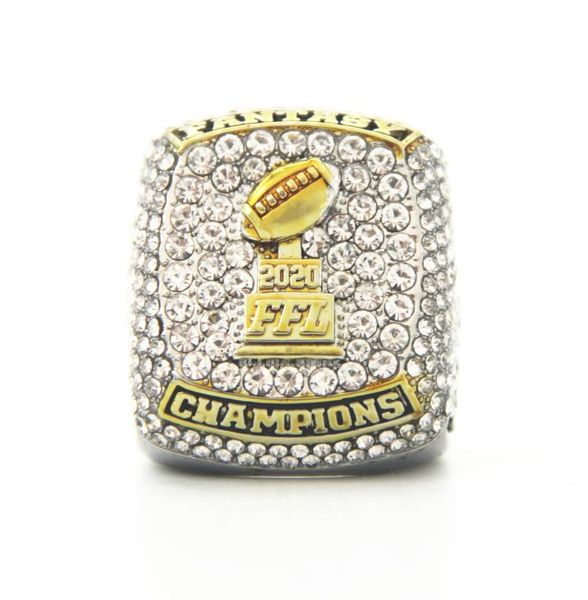

championship series jewelry 2020 fantasy football championship ring men fan gift wholesa9538738, Silver