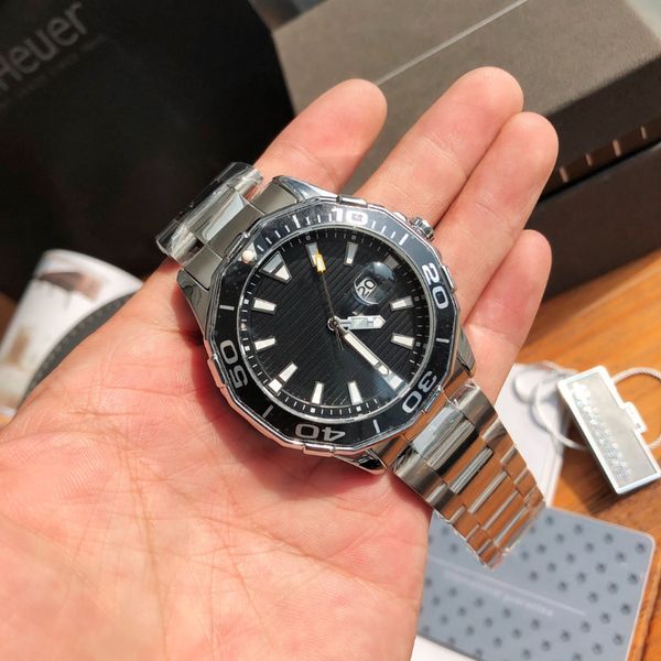 

men's watch designer automatic sports mechanical 43mm all stainless steel waterproof masonry quartz watch sapphire business classic lux, Slivery;golden