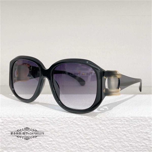 

2023 new xiaoxiang individuality ins net red same female oval pearl double sunglasses ch9116, White;black