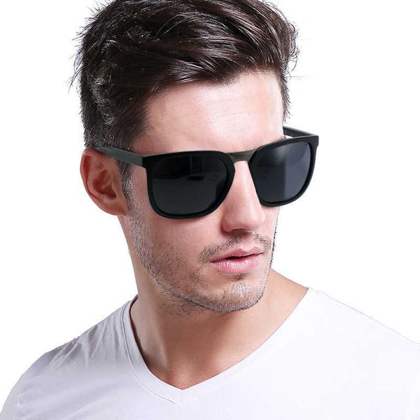 

p0129 tr90 men's polarizer tac1.1 lens fashion simple driver fishing sunglasses, White;black