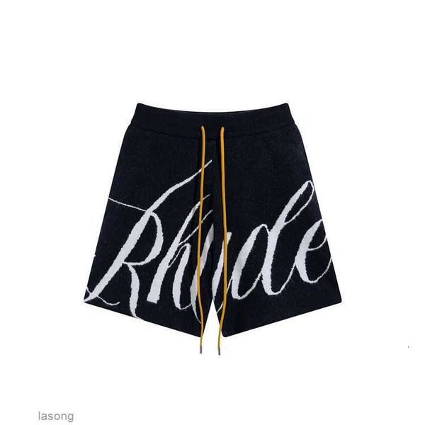 

rhude shorts men short casual sport pants designer shorts embroidery printing halfpant us size s-xldlin, White;black