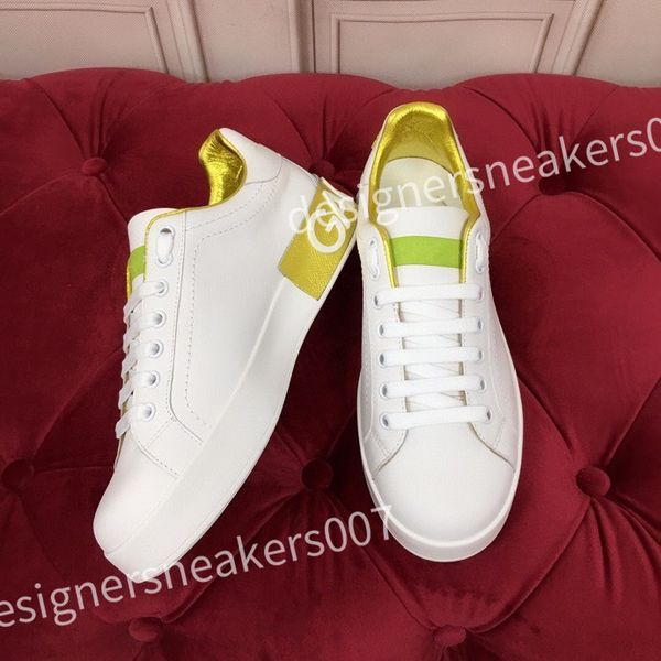 

2023 new luxurys famous runner brand calfskin sneakers shoes for men walking design rubber sole outdoor sports trainers 35-45 hc210804, Black