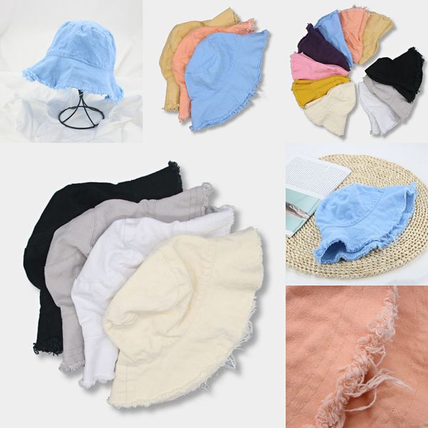 

stingy brim hats bucket hat women solid cotton soft fishing men flat hip hop sun protection summer gorras gorro pescador 230710, Blue;gray