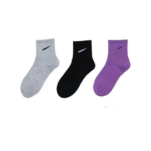 

designer sock mens sock women hook embroidery design socks cool style breathable mixing football basketball sports sock breathable cotton so, Black