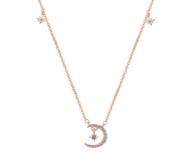 

pendant necklaces star and moon necklace for women fashion accessories chain neckalce woman initial8675138, Silver