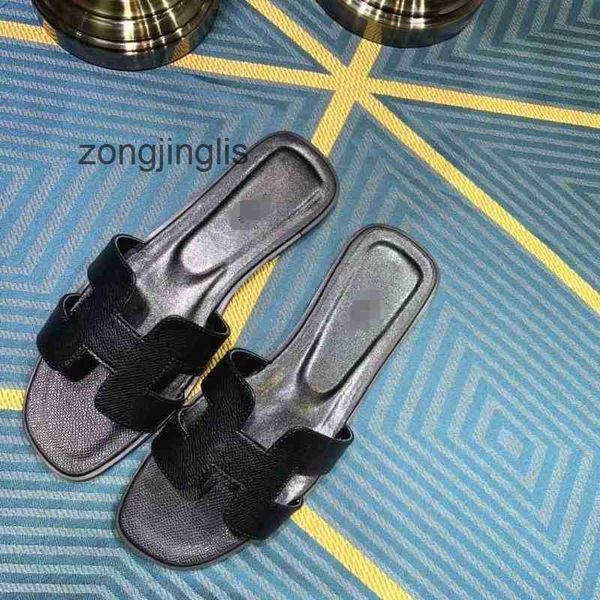 

version shoes women leather wear higslippers sandals orans women designer summer her outside in 2023 spring and large original standard flat