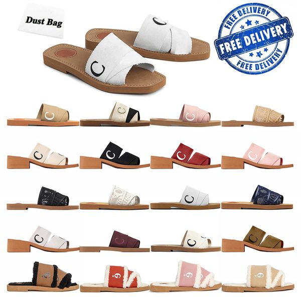 

designer women sandal slippers sliders sandals fluffy shoes fur fuzzy pantoufle black white womens soft slides slipper luxury trainers runne