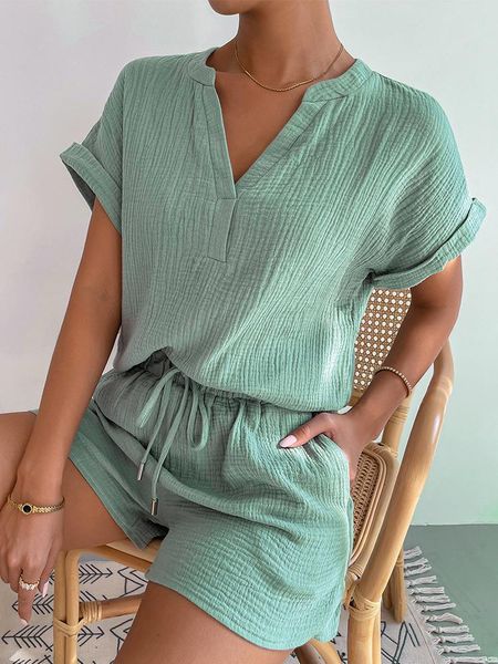 

capris 2023 summer short sets women's suit casual elegant fashion shorts and two piece set for women outfit vacation matching sets, Black;white
