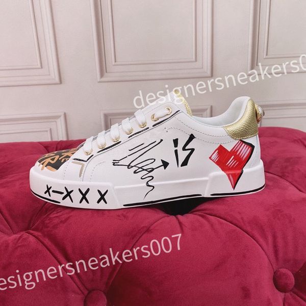 

2023 new casual shoes white leather calfskin sneakers shoes fashion comfort outdoor trainers men's pop lace up walking shoe hc210805, Black