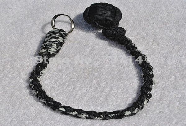 

paracord monkey fist keychain 1quot steel ball self defense is handcrafted in china2874961, Slivery;golden