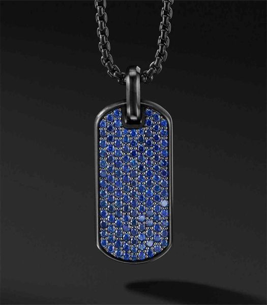 

mens dogtag black dog tag charm pendant men stainls steel necklace for mens2227677, Silver
