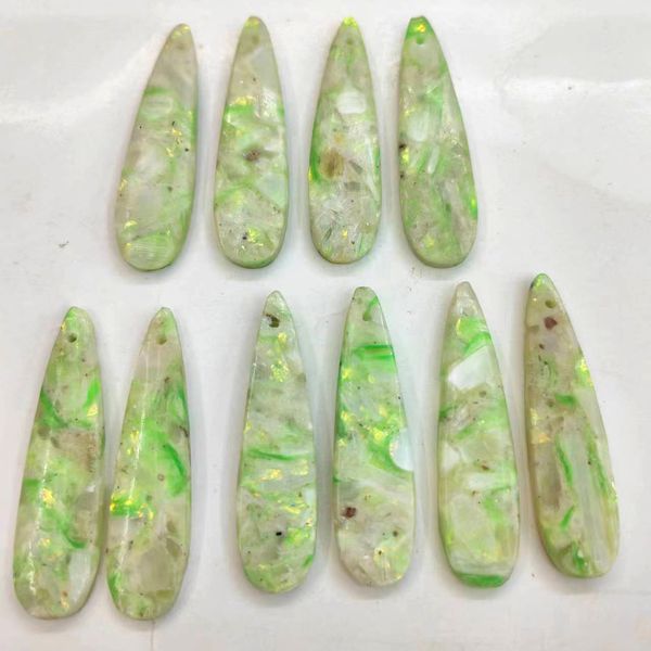 

style dangle earrings calcite stone drop shape for women jewelry wholesale, Golden;silver