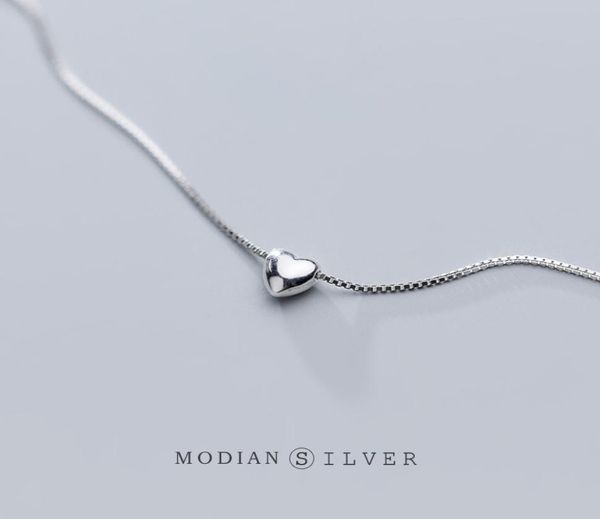 

japanese and korean style romantic heart pendant necklace female genuine love heart 925 sterling silver chain heartshaped necklac5857352