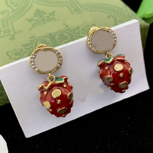 

Fashion Crystal Enamel Pearl Letter Ear Stud Earrings Luxury Brand Designer Elegant Women Gold Silver Copper Jewelry Accessories Wedding Party Gift wholesale