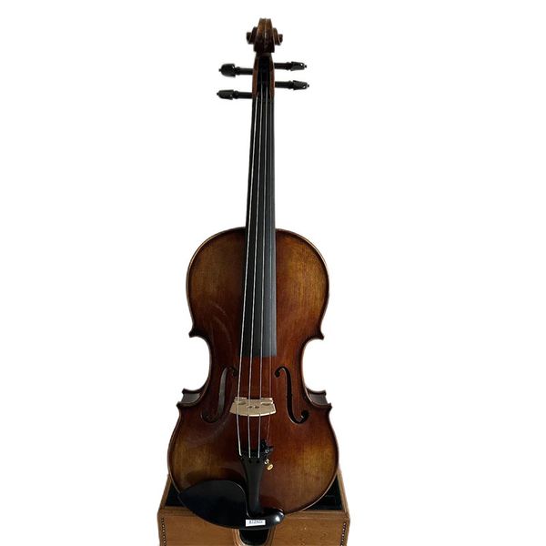 

4/4 violin solid flamed maple back spruce hand made k2922