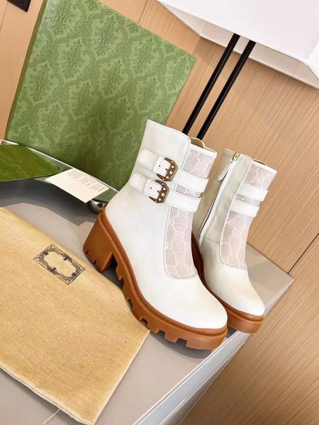 

women's ankle boot designer winter shoes rubber lug sole luxury martin desert boots beige and ebony 100% genuine leather quilted lace-u, Black