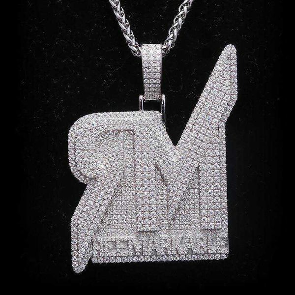 

popular style custom 925 sterling silver vvs moissanite diamond hip hop pendant