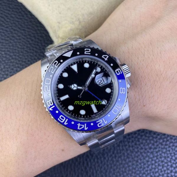 

amor factory mens watch cal.3285 integrated movement bidirectional rotation ceramic rim swiss ice blue luminous diameter 40mm 904l steel sap, Slivery;golden