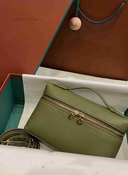 

qualitys womens 9a shoulder bags bento box loro piana fashion extra pocket l19 genuine leather designer two way zipper handbags ag2