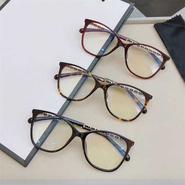 

sunglasses 2023 new xiaoxiangwang's red book black glasses sheepskin chain women's version with myopia frame anti blue light grand, White;black