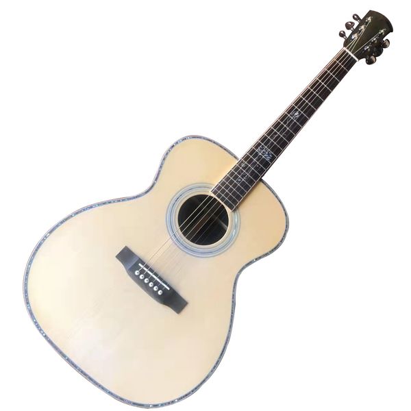 

40 "om series full solid wood high configuration acoustic acoustic guitar
